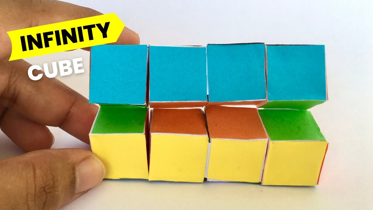 How To Make A Paper Infinity Cube | Magic Infinity Cube - YouTube