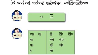 Grade 1 Burmese  New Curriculum/ အခန်း( ၁၁)(ခ) သင်ကြားရေး ဗီဒီယိုများ