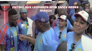 F. Tshisekedi Ambiance avec Léopard dans le vestiaire après Match RDC2-O SOUDAN