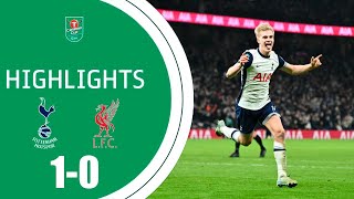 Lucas Bergvall Goal | Tottenham vs Liverpool 1-0 Highlights | EFL Cup, Carabão 2024/25