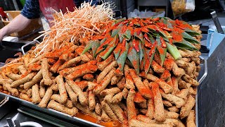 대구에서 유명한 산더미 매운 어묵 / spicy fish cake - umook / korean street food