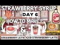 Day 6 | Strawberry Syrup - Strawberry Latte And Iced Strawberry Latte | Good Coffee Great Coffee