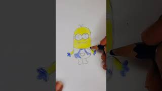 minion drawing #drawing #art #easy #draw #trending #artist #best #youtubeshorts #shorts