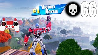 66 Elimination Solo Squads Gameplay "Build" Wins (Fortnite Chapter 4 Season 3)