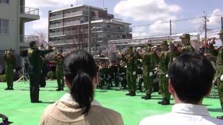 伊丹駐屯地　桜フェスタ　陸自ラッパ