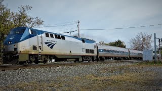 Amtrak P063 Maple Leaf At Main St In Fairport, NY 10-21-17