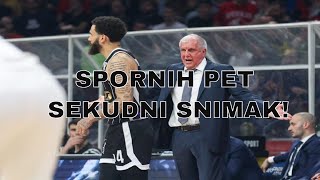 PARTIZAN I ZVEZDA SPORNIH PET SEKUDNI ISPLIVAO SNIMAK! zeljko obradovic