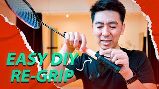 How to Change Badminton Racket Grips (SIMPLE)