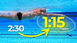 2:30 to 1:15/100m (step-by-step guide)