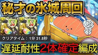 【秘才の氷城】遅延耐性2個確定！！ノアKIRIMI×シズク編成で超快適に周回！！【ふみパズ#651】