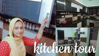 പുതിയ അടുക്കള കണ്ടാലോ/Latest modular kitchen/work area/Kitchen tour Malayalam.