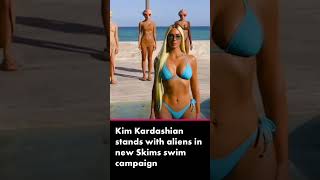 Kim Kardashian stands with aliens in new Skims swim campaign #shorts | Page Six