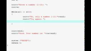 [C++] While Loops + Password Protected Program