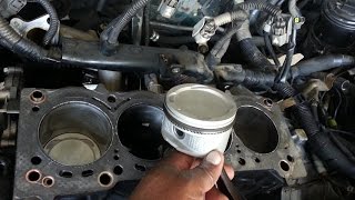 How to rebuild Toyota Corolla 7afe 4afe Engine Install pistons, cylinder head, set engine timing