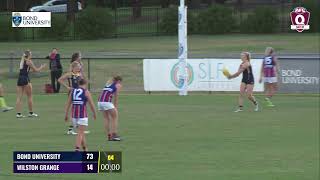 QAFLW   Bond University V Wilston Grange Live Stream