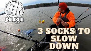 Using 3 Drift Socks Dragging my way to a Kayak Catfishing Tournament Victory!