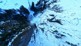 Ice waterfall diving with Nazgul Evoque F5 Allmenalp Switzerland