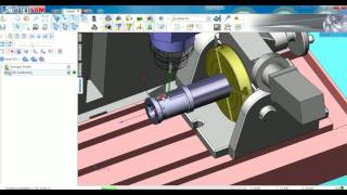 SprutCAM 4th axis milling Pocket operation