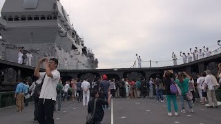 【イベント終了　最後のエレベーター・昇降機　下降　降りる　下る】　【護衛艦　いずも　DDH　183】　【海上自衛隊　横須賀地方総監部】　【神奈川県　横須賀市】