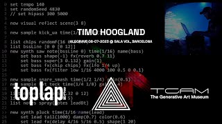 Timo Hoogland @ Algorave by Toplap Barcelona