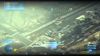 BF3 helicopter gameplay. Gunner score: 239-1