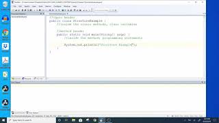 Java 1, Fall 2019 - Chapter 1, Java Programming Structure