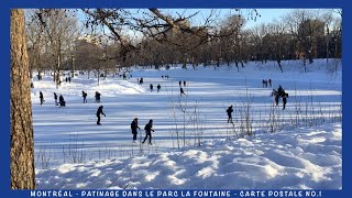 Montréal - Patinage dans le Parc La Fontaine