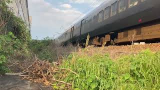 787系特急にちりん号宮崎空港行き上岡駅手前通過シーン