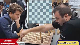 Magnus Carlsen vs. Shakhriyar Mamedyarov / World Rapid Team 2024 / How to win endgame from nothing ?