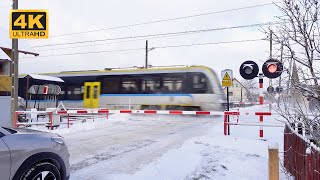 Przejazd Kolejowy - Przyłęk | Railroad Crossing ★ 4K ★