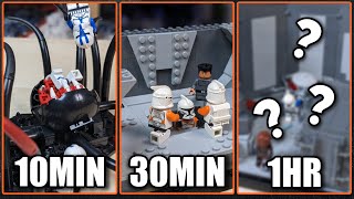 I Built Three Of The Most Gruesome Clone Deaths As LEGO Star Wars Mocs In 10min 30min And 1hr!