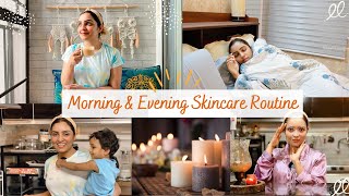 My Morning \u0026 Evening Skincare Routine for Glowing Skin | Home Vlog | Nimmy Arungopan