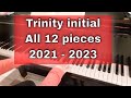 Trinity piano initial grade 2021-2023  |  complete book in one video