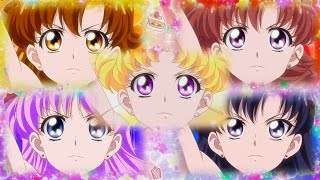 Sailor Moon Crystal Group Transformation With Kirakira☆Precure Style!