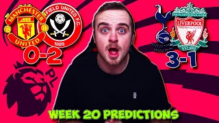 PREMIER LEAGUE 2020/21 WEEK 20 PREDICTIONS!