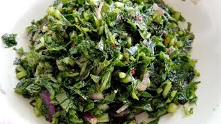 সরিষা পাতার সালাদ রেসিপি ।। Mustard Leaves Salad Recipe ।। Marilyn’s Cooking ।।