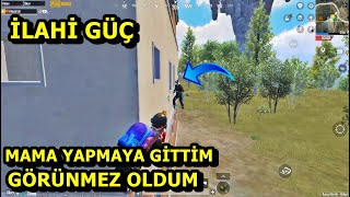 İLAHİ GÜÇ MAMA YAPMAYA GİTTİM GÖRÜNMEZ OLDUM ! BATUR GAME SOLO SQUAD PUBG MOBİLE