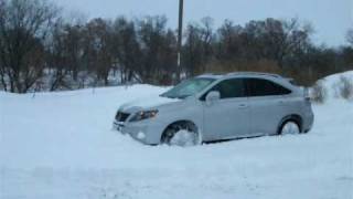 2010 Lexus RX450h AWD in Snow