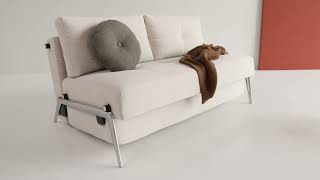 Cubed 160 Alu Sofa Bed - Detail