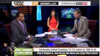 Seattle Seahawks Beat the Dallas Cowboys 12-13!  -  ESPN First Take