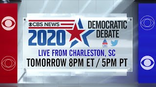 PROMO: CBS News Democratic presidential primary debate