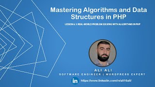 Mastering Algorithms and Data Structures in PHP - Real-World Problem Solving with Algorithms 6-1