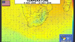 10 Day Temperature Outlook for Southern Africa
