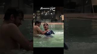 Munawar Faruqui in swimming pool with his ex girlfriend Nazila