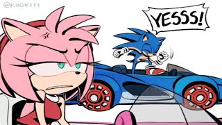 "Too Slow, Amy!' | Sonic vs Amy Race Comic Dub (Sonic Racing Crossworlds)