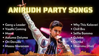 Non-stop Anirudh Party Songs 2022| Anirudh Telugu Mass Songs Collection