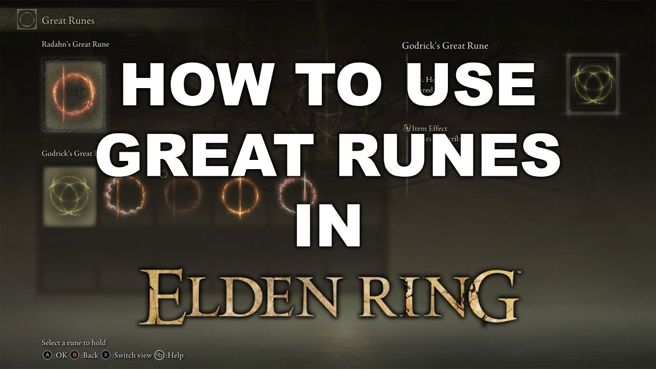 How To Use Great Runes In Elden Ring - YouTube