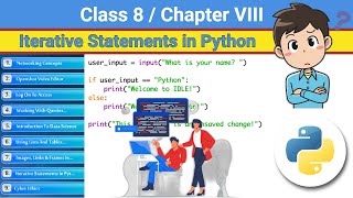 Class 8 Chapter 8 - Iterative Statements in Python | CBSE based Iterative Statements | NCERT