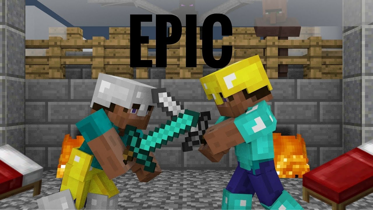 MINECRAFT BED WARS EPIC FIGHT - YouTube