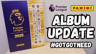 NEW Panini Premier League 2025 Sticker Collection - HARDBACK ALBUM UPDATE | 82% COMPLETED ✔️